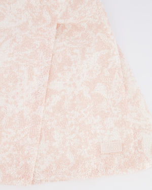 Christian Dior Kids White and Pink Sequin Embellished Logo T-Shirt and Skirt Set Size 8 years RRP £820