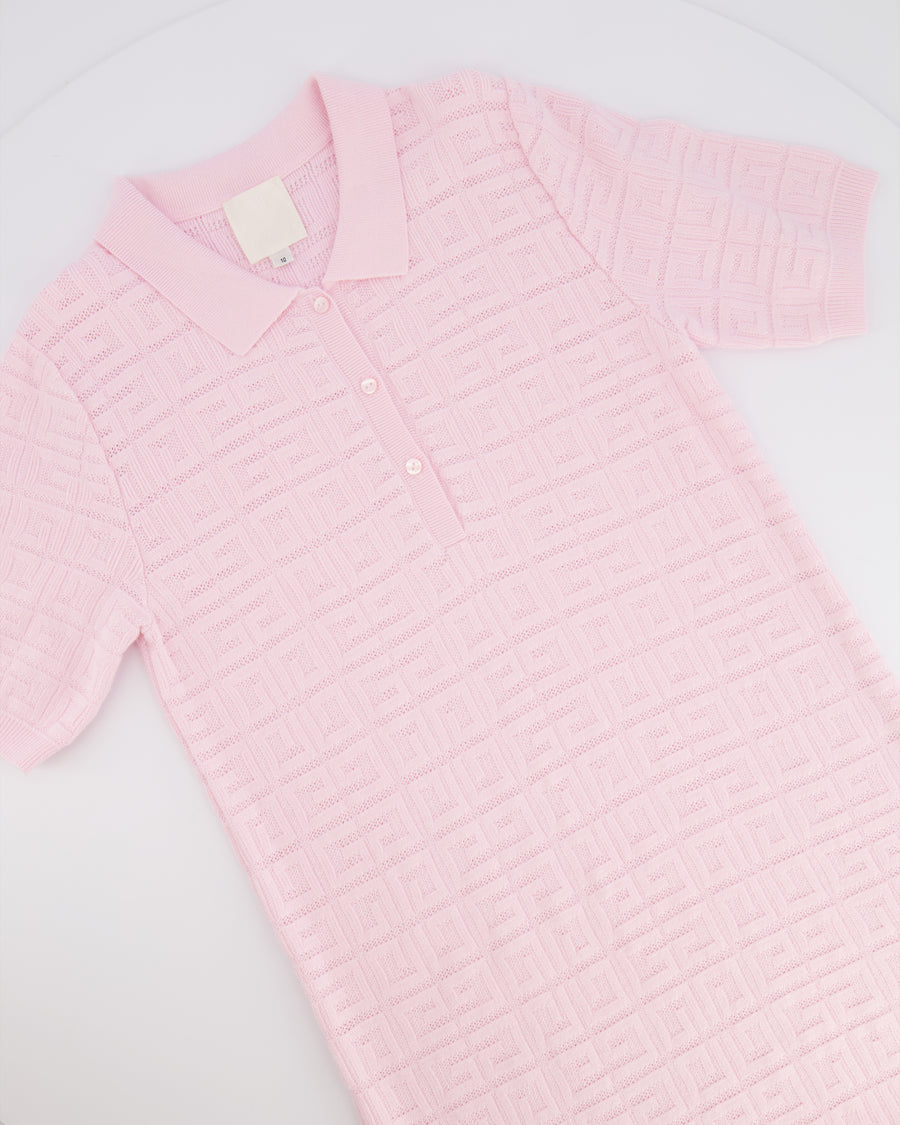 Givenchy Kids Pink Knit Logo Cardigan and Polo Dress Size 10 years RRP £800