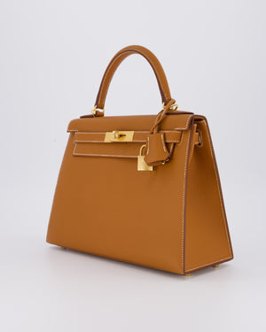 Hermès Kelly 28 Sellier Bag in Gold Epsom Leather with Gold Hardware