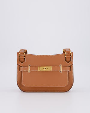 *RARE* Hermès Mini Jypsiere Bag in Gold Evercolour Leather with Gold Hardware