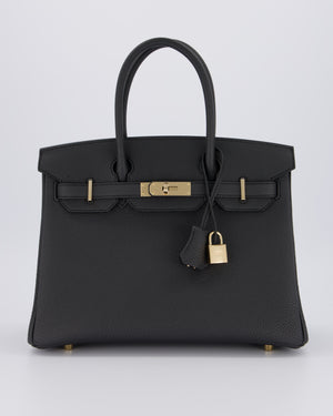 *RARE* Hermès Birkin 30 Bag in Plomb Togo Leather with Permabrass Hardware