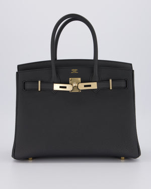 *RARE* Hermès Birkin 30 Bag in Plomb Togo Leather with Permabrass Hardware