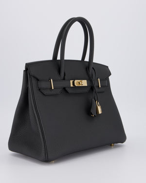 *RARE* Hermès Birkin 30 Bag in Plomb Togo Leather with Permabrass Hardware