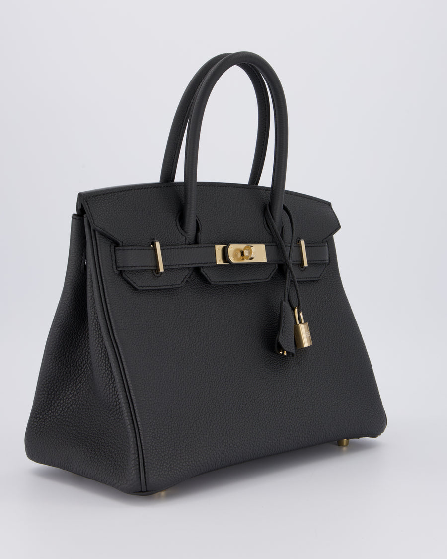 *RARE* Hermès Birkin 30 Bag in Plomb Togo Leather with Permabrass Hardware