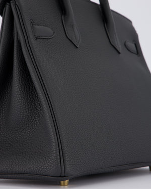 *RARE* Hermès Birkin 30 Bag in Plomb Togo Leather with Permabrass Hardware