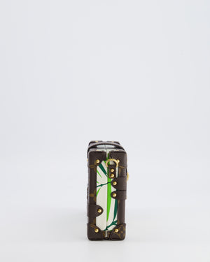 Louis Vuitton Cruise 2016 Brown Petite Malle Bag in Monogram Canvas & Green Palm Trees with Gold Hardware RRP £4,900