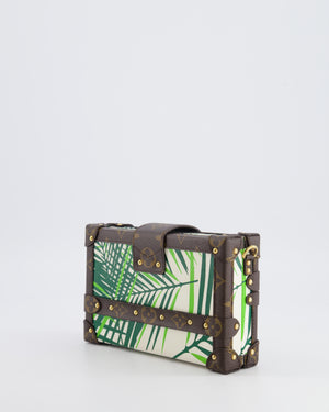 Louis Vuitton Cruise 2016 Brown Petite Malle Bag in Monogram Canvas & Green Palm Trees with Gold Hardware RRP £4,900