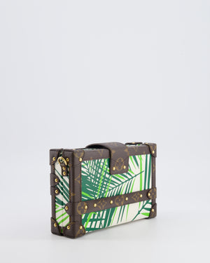 Louis Vuitton Cruise 2016 Brown Petite Malle Bag in Monogram Canvas & Green Palm Trees with Gold Hardware RRP £4,900