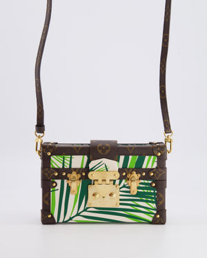 Louis Vuitton Cruise 2016 Brown Petite Malle Bag in Monogram Canvas & Green Palm Trees with Gold Hardware RRP £4,900
