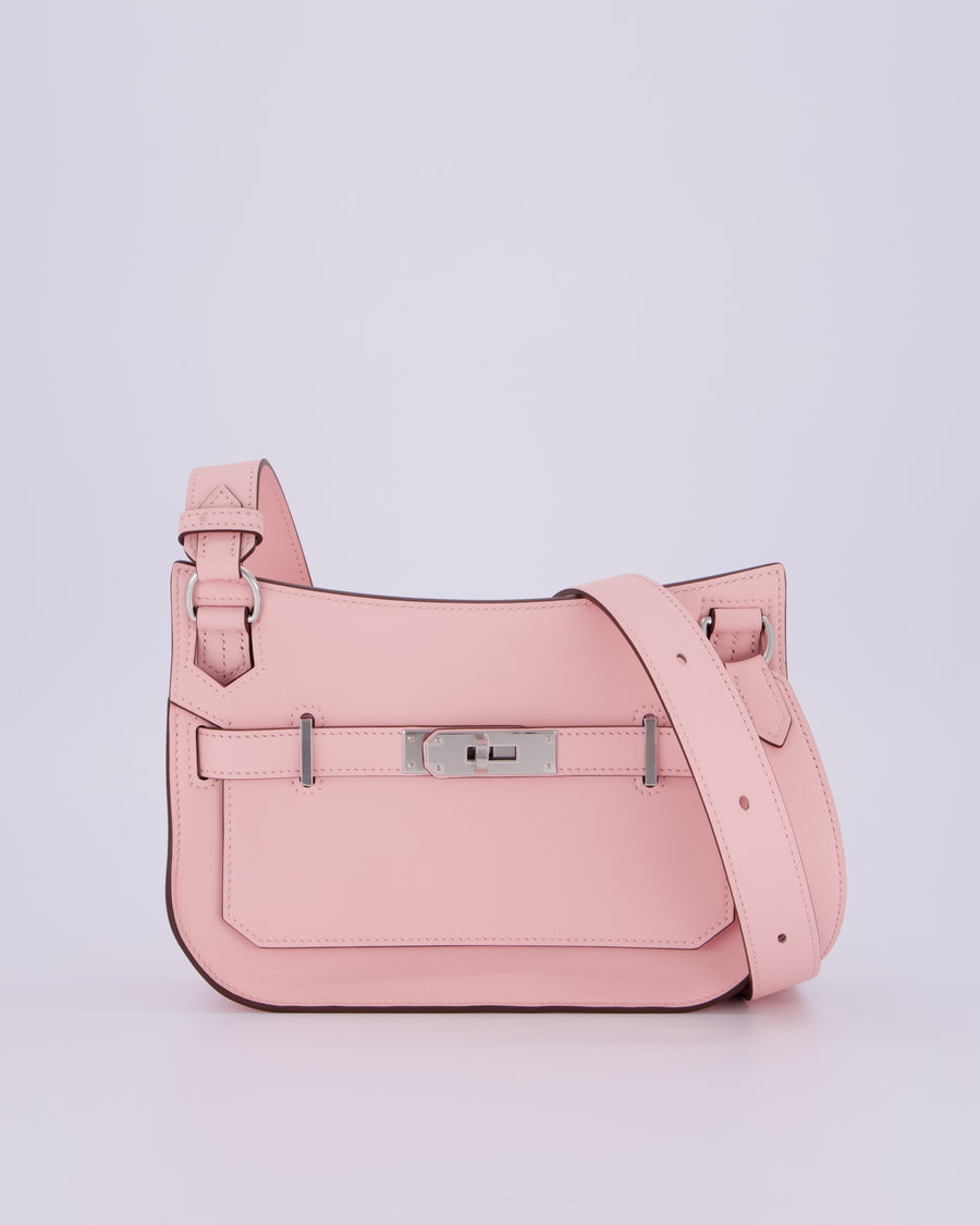 *RARE & HOT* Hermès Mini Jypsiere Bag in Rose Sakura Swift Leather with Palladium Hardware