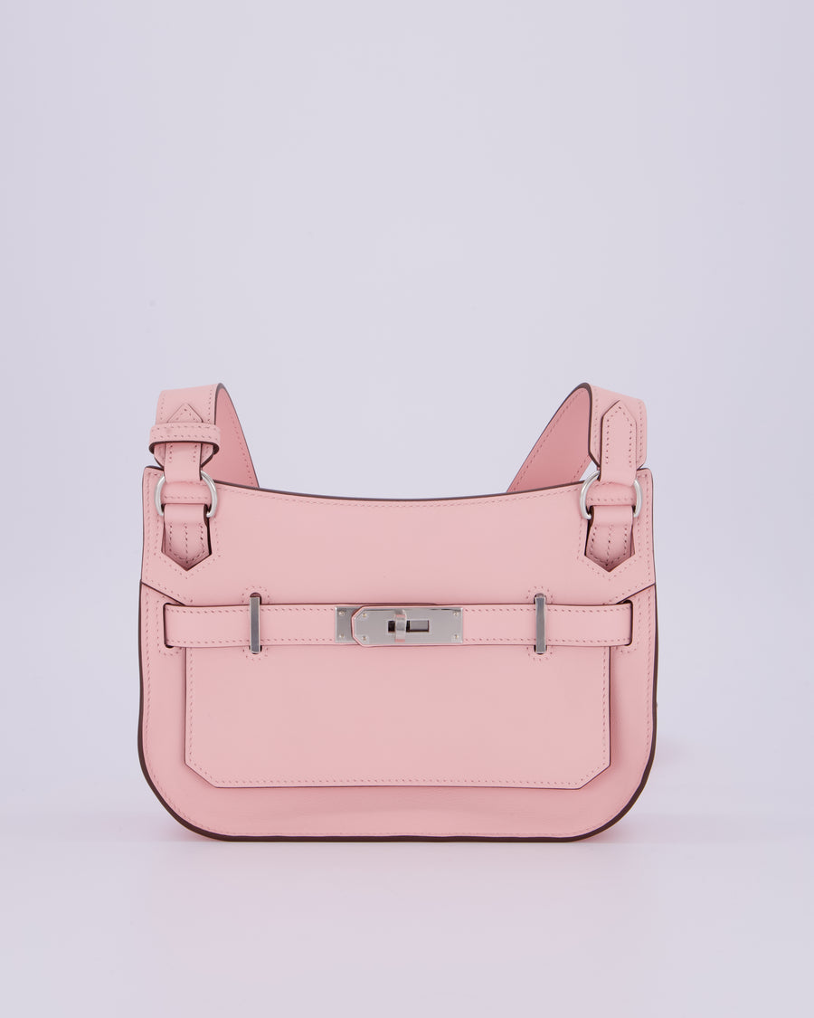 *RARE & HOT* Hermès Mini Jypsiere Bag in Rose Sakura Swift Leather with Palladium Hardware