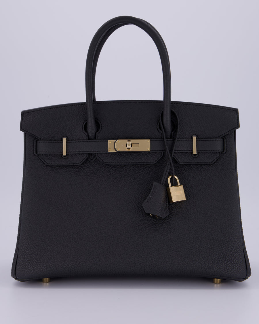 *RARE* Hermès Birkin 30 Bag in Plomb Togo Leather with Permabrass Hardware