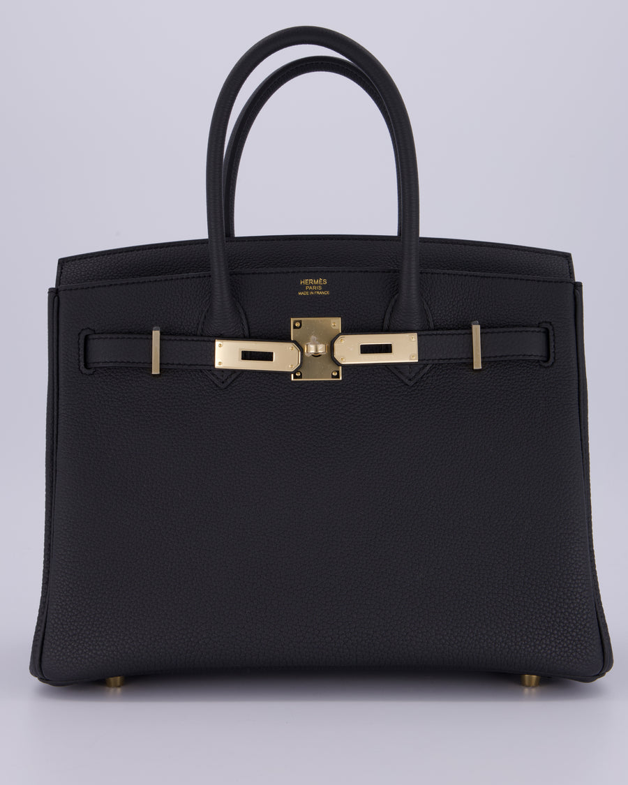 *RARE* Hermès Birkin 30 Bag in Plomb Togo Leather with Permabrass Hardware