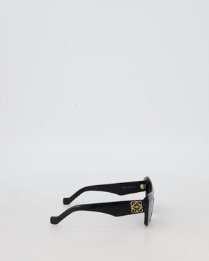 Loewe Black Anagram Cat Eye Sunglasses with Logo
