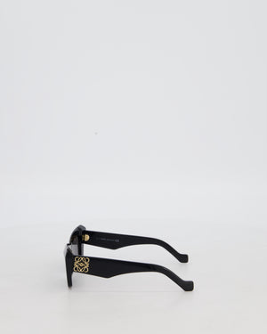 Loewe Black Anagram Cat Eye Sunglasses with Logo
