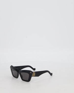 Loewe Black Anagram Cat Eye Sunglasses with Logo