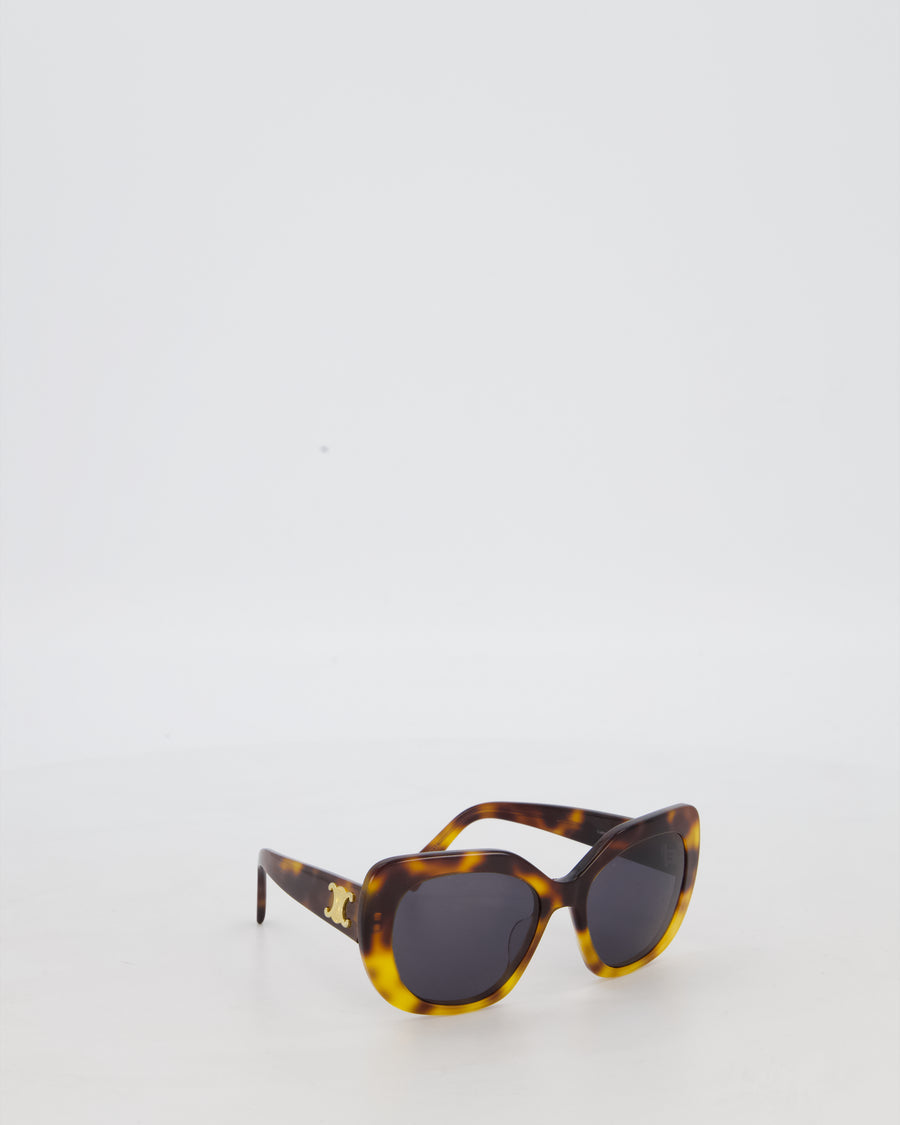 Celine Brown Triomphe Tortoiseshell Acetate Sunglasses