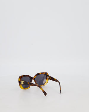 Celine Brown Triomphe Tortoiseshell Acetate Sunglasses