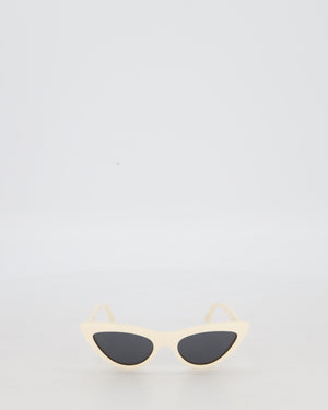Celine White Cat-Eye Sunglasses