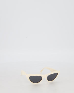 Celine White Cat-Eye Sunglasses