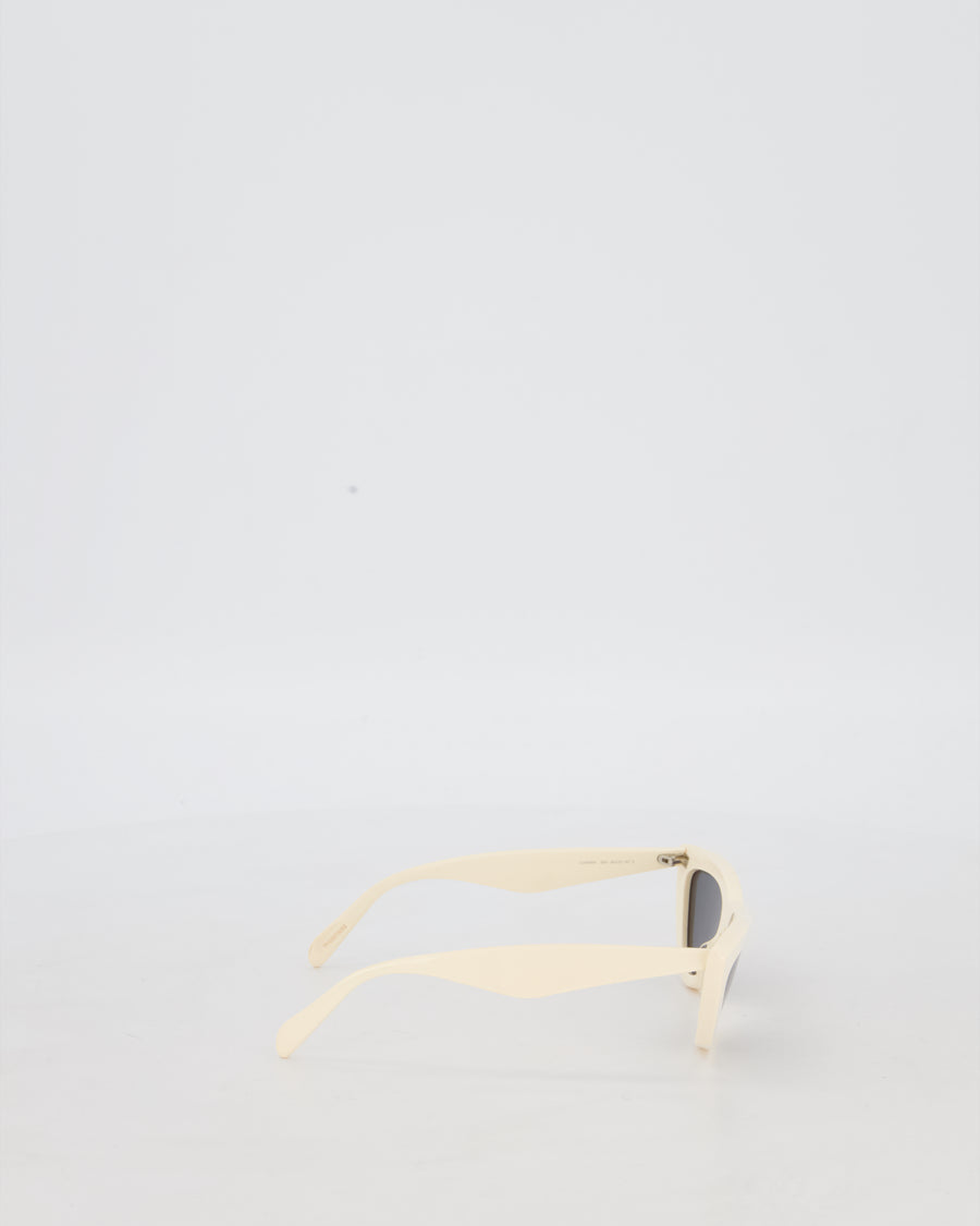 Celine White Cat-Eye Sunglasses