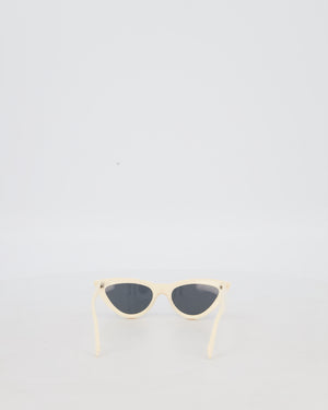 Celine White Cat-Eye Sunglasses