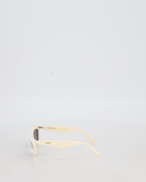 Celine White Cat-Eye Sunglasses