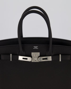 *VERY RARE* Hermès Birkin 30 Retourne Bag in Noir Togo Leather with Palladium Hardware