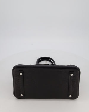 *VERY RARE* Hermès Birkin 30 Retourne Bag in Noir Togo Leather with Palladium Hardware