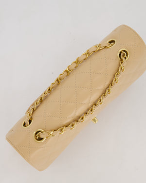 Chanel Medium Classic Double Flap Bag in Beige Clair Caviar Leather with Gold Hardware
