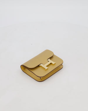 Hermès Constance Slim Belt Wallet Bag in Dore Chamkilight Chevre Leather with Permabrass Hardware