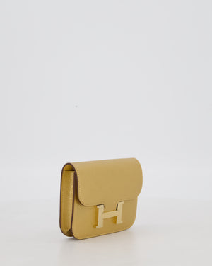 Hermès Constance Slim Belt Wallet Bag in Dore Chamkilight Chevre Leather with Permabrass Hardware