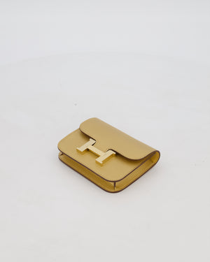 Hermès Constance Slim Belt Wallet Bag in Dore Chamkilight Chevre Leather with Permabrass Hardware