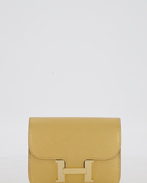 Hermès Constance Slim Belt Wallet Bag in Dore Chamkilight Chevre Leather with Permabrass Hardware