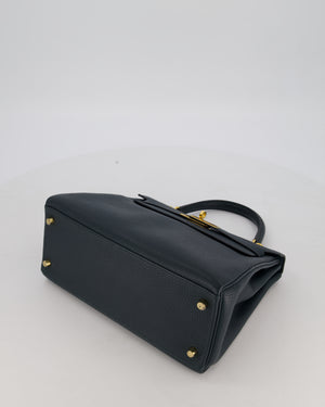 Hermès Kelly 28 Retourne Bag in Vert Cypress Togo Leather with Gold Hardware