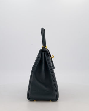 Hermès Kelly 28 Retourne Bag in Vert Cypress Togo Leather with Gold Hardware