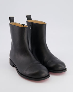 Christian Louboutin Kids Black Leather Bootynou Ankle Boots Size 35 RRP £485