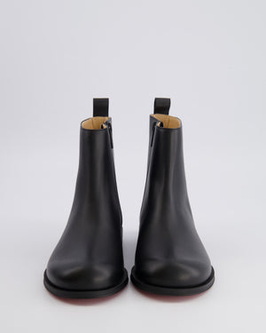 Christian Louboutin Kids Black Leather Bootynou Ankle Boots Size 33 RRP £485