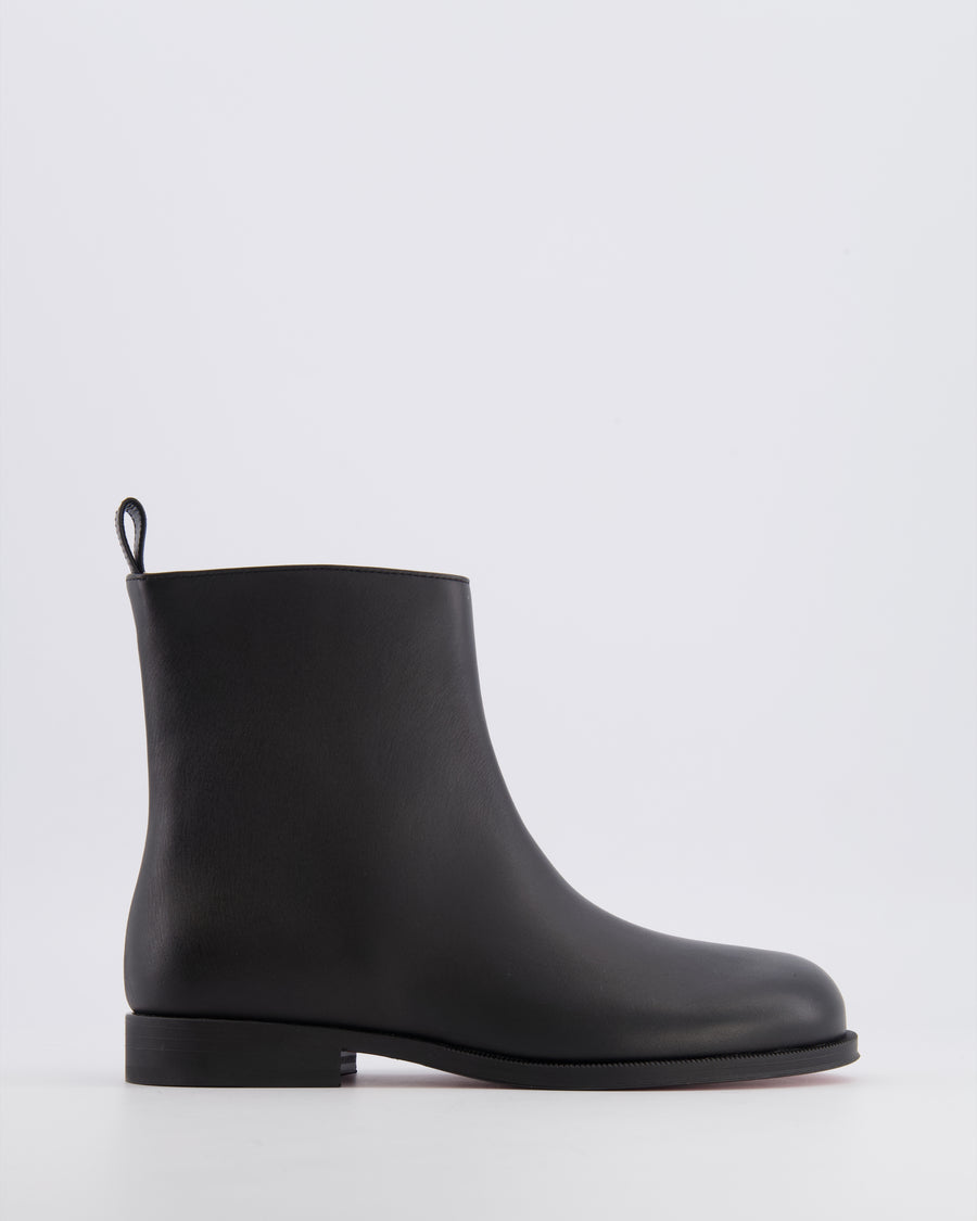 Christian Louboutin Kids Black Leather Bootynou Ankle Boots Size 33 RRP £485