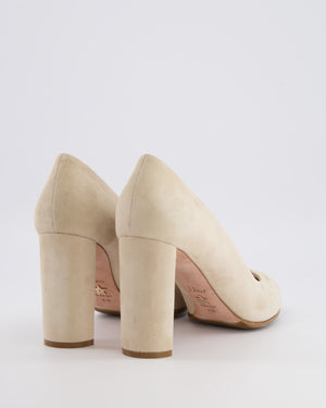 Christian Dior Beige Suede Heeled Pumps Size EU 41.5 RRP £860