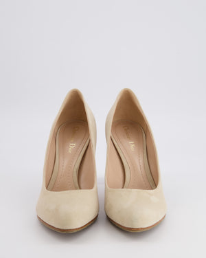 Christian Dior Beige Suede Heeled Pumps Size EU 41.5 RRP £860