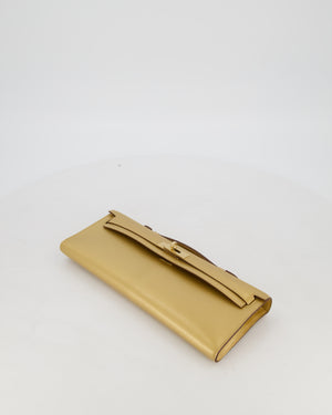 *SUPER RARE* Hermès Kelly Cut Bag in Doré Chévre Chamkila Leather with Permabrass Hardware