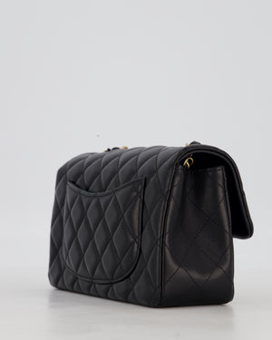 Chanel Black Mini Rectangular Flap Bag in Lambskin Leather with Gold Hardware