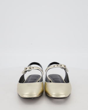 Hermès Kleo Slingback Mules in Plantine Goatskin Leather Size EU 37 RRP £1,080