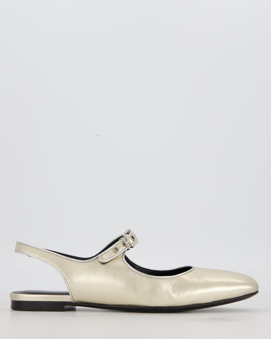 Hermès Kleo Slingback Mules in Plantine Goatskin Leather Size EU 37 RRP £1,080