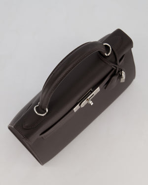 *RARE* Hermès Kelly 28 Sellier Bag in Bai Brun Epsom Leather with Palladium Hardware
