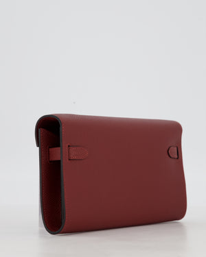 Hermès Kelly To Go Bag in Rouge H Epsom Leather with Palladium Hardware