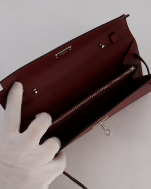 Hermès Kelly To Go Bag in Rouge H Epsom Leather with Palladium Hardware