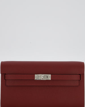 Hermès Kelly To Go Bag in Rouge H Epsom Leather with Palladium Hardware