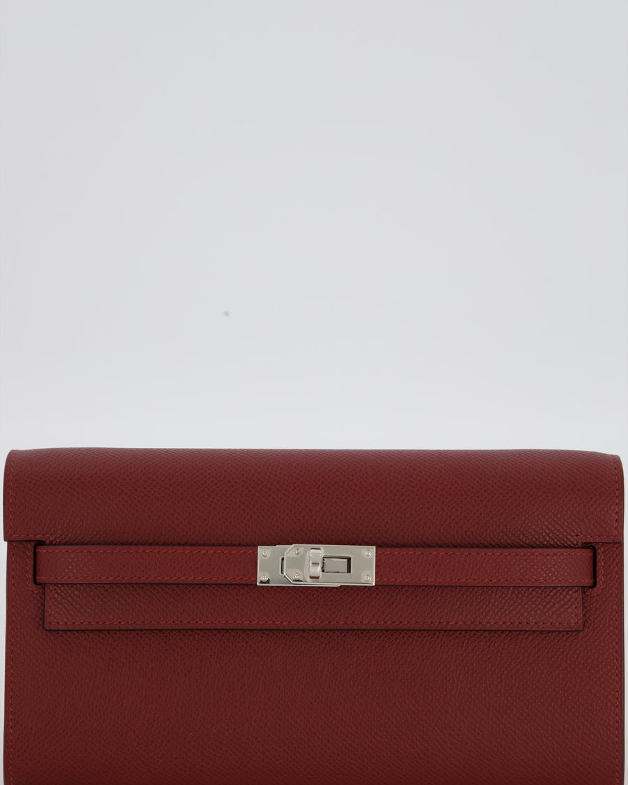 Hermès Kelly To Go Bag in Rouge H Epsom Leather with Palladium Hardware